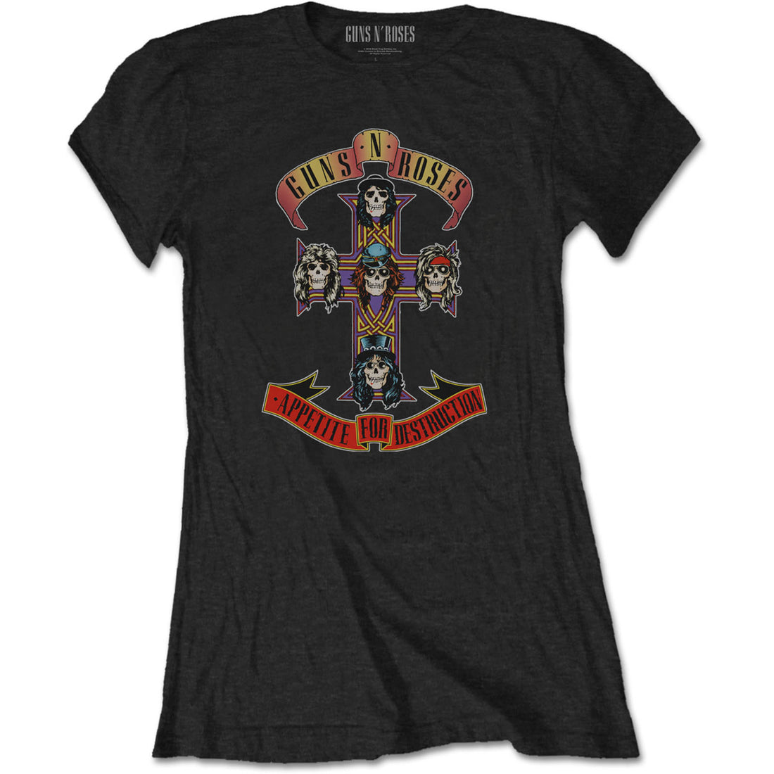 Guns N' Roses Ladies T-Shirt: Appetite for Destruction (Retail Pack)