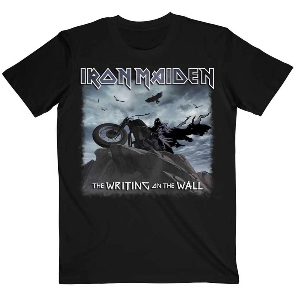 Iron Maiden Unisex T-Shirt: The Writing on the Wall Single Cover