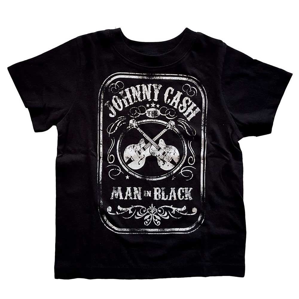 Johnny Cash Kids Toddler T-Shirt: Man In Black