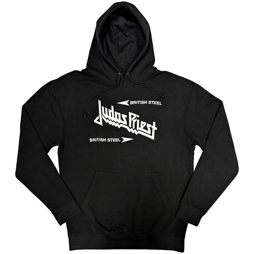 Judas Priest Unisex Pullover Hoodie: British Steel Logo