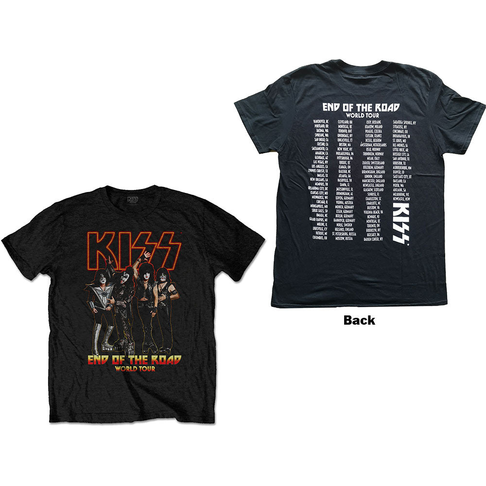 KISS Unisex T-Shirt: End Of The Road Tour (Back Print) – House of 