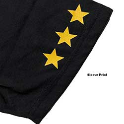 KISS Unisex T-Shirt: Love Gun Stars (Sleeve Print)