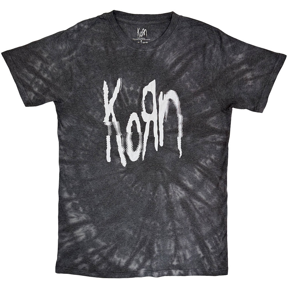 Korn Unisex T-Shirt: Spider Glitch (Black) (Wash Collection)