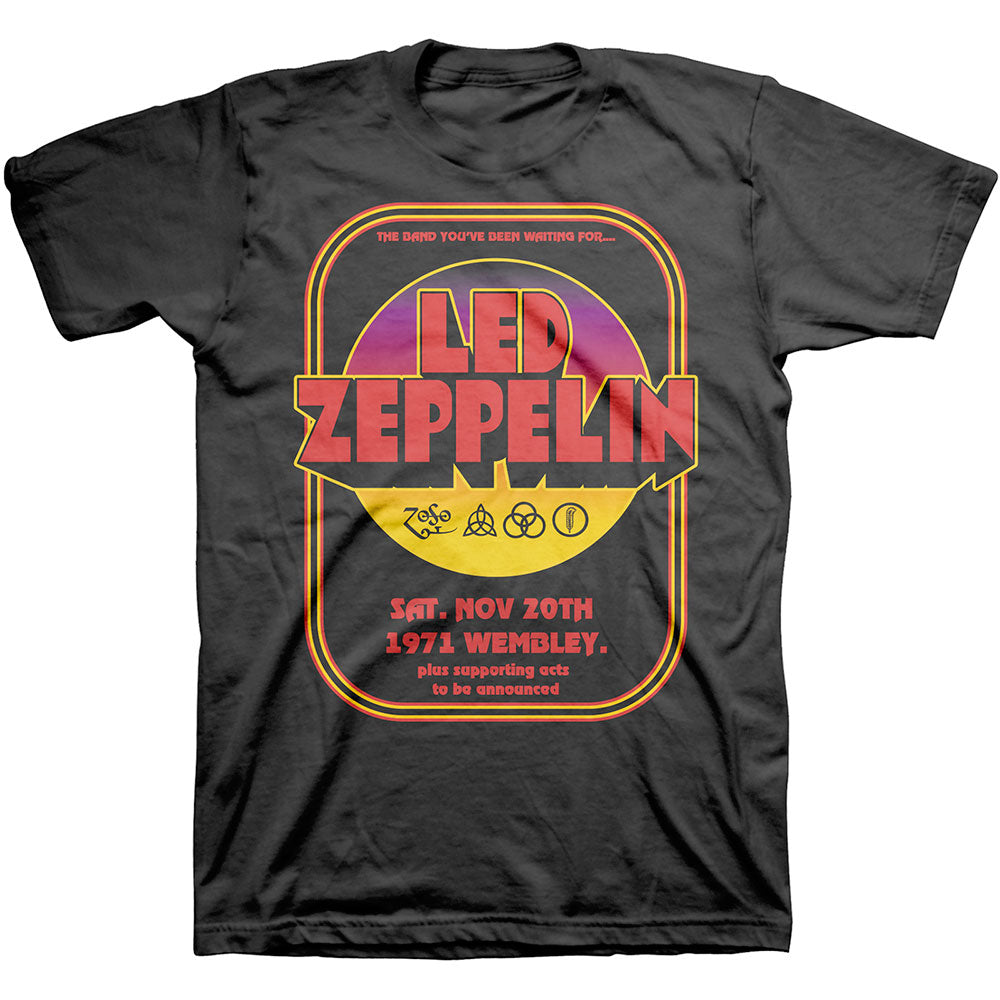 Led Zeppelin Unisex T-Shirt: 1971 Wembley