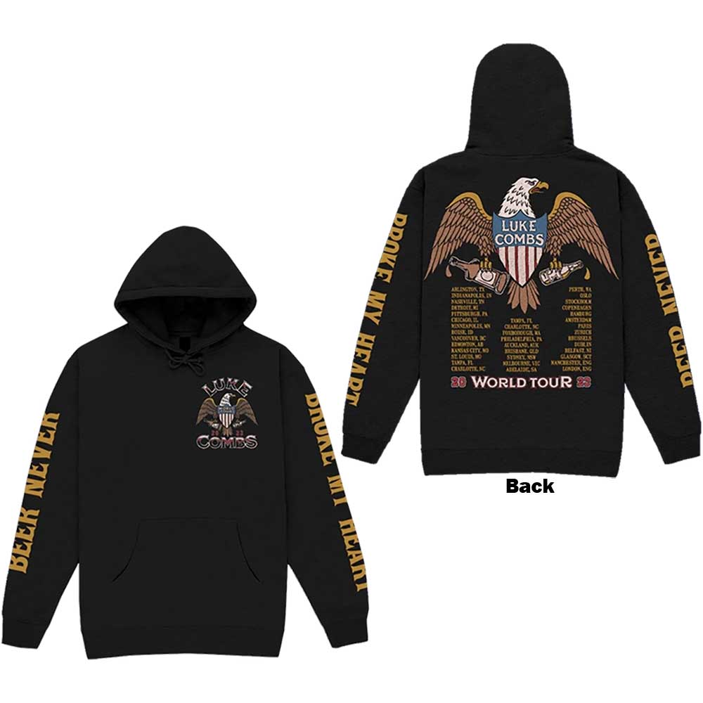 Luke Combs Unisex Pullover Hoodie: Tour 23 Eagle