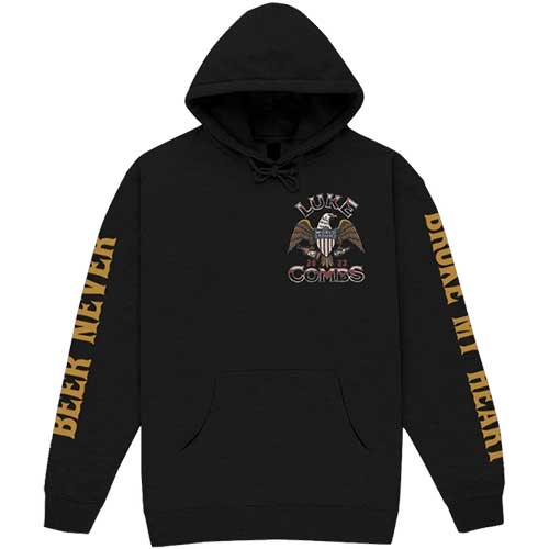 Luke Combs Unisex Pullover Hoodie: Tour 23 Eagle