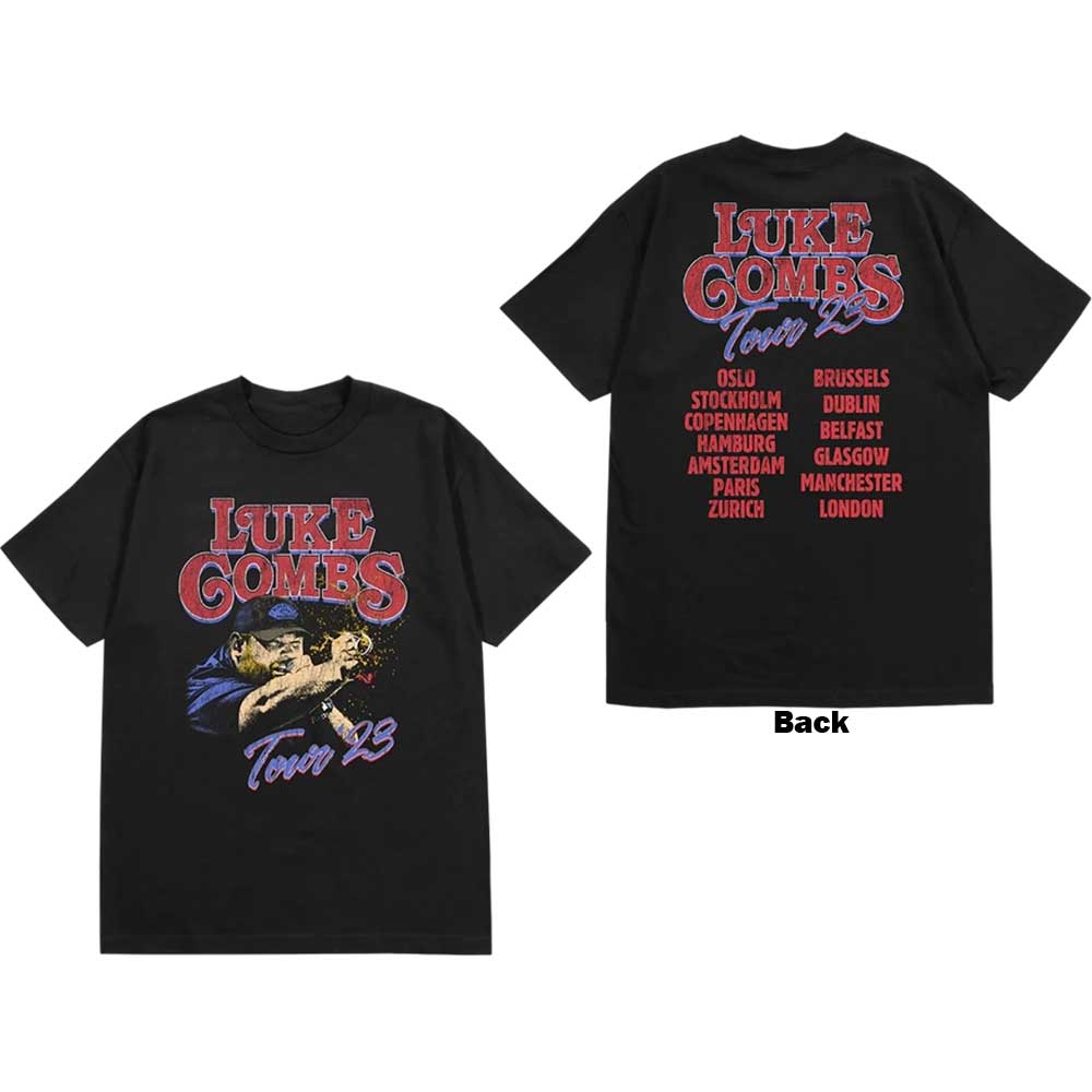 Luke Combs Unisex T-Shirt: Tour 23 Smashing Beer