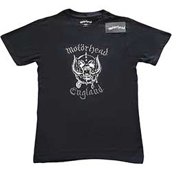 Motorhead Unisex Embellished T-Shirt: England (Diamante)