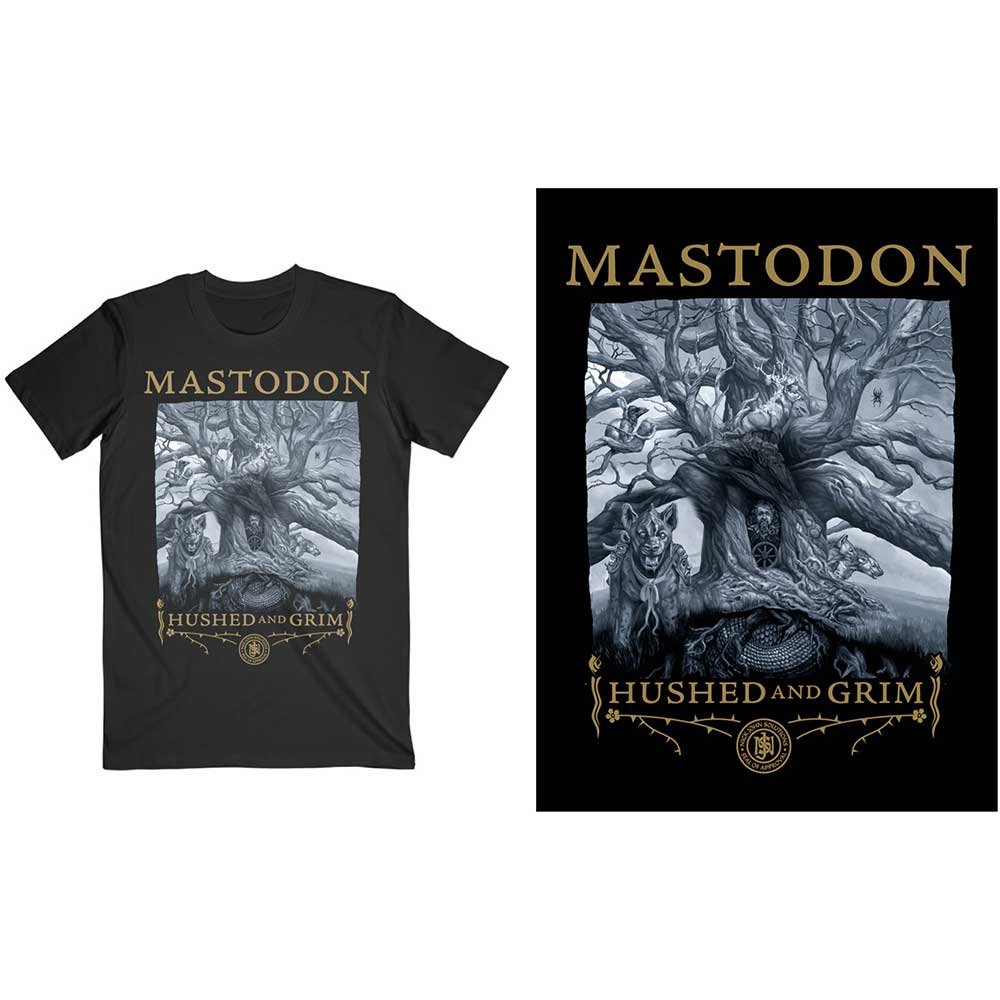 Mastodon Unisex T-Shirt: Hushed & Grim Cover