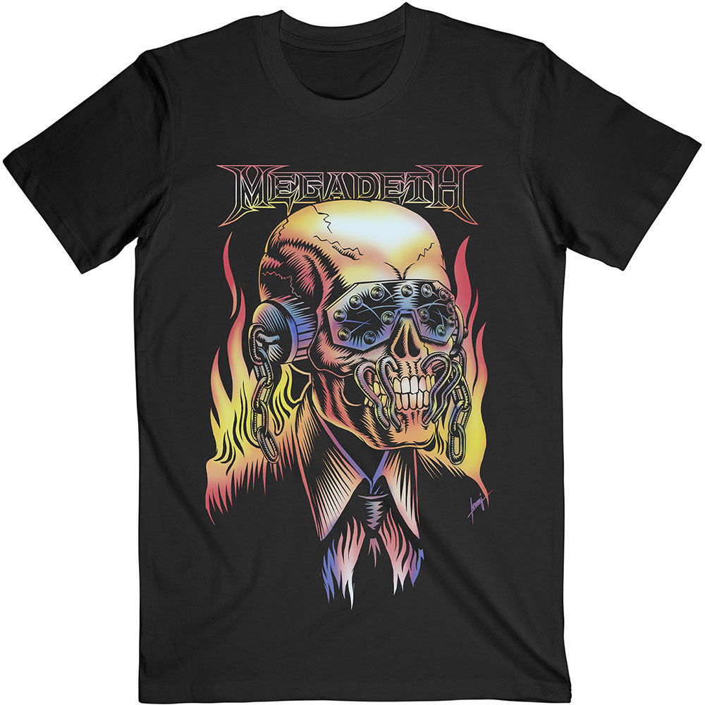 Megadeth Unisex T-Shirt: Flaming Vic – House of Merch