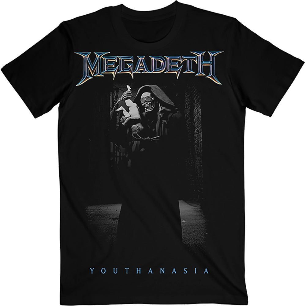 Megadeth Unisex T-Shirt: Youthanasia The Broker (Black) – House of