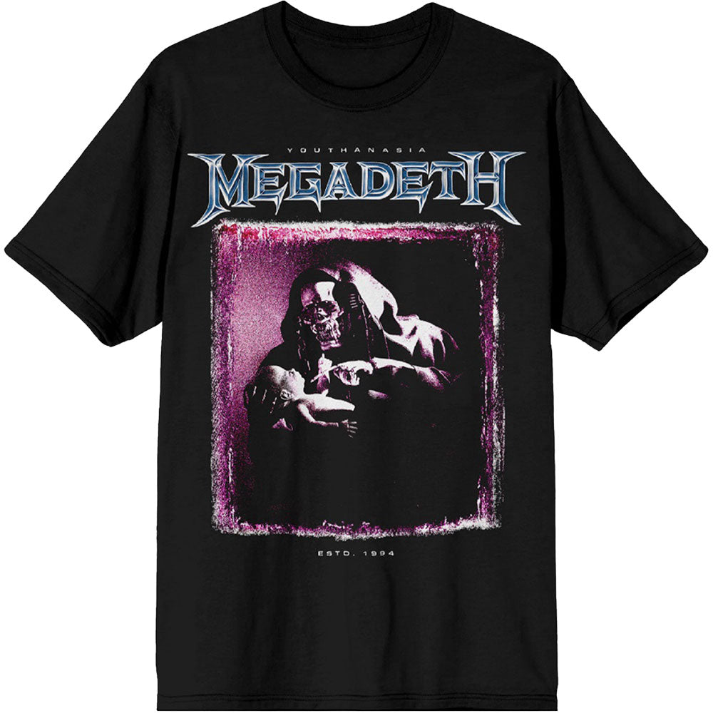 Megadeth Unisex T-Shirt: Youthanasia The Reckoning Day (Black