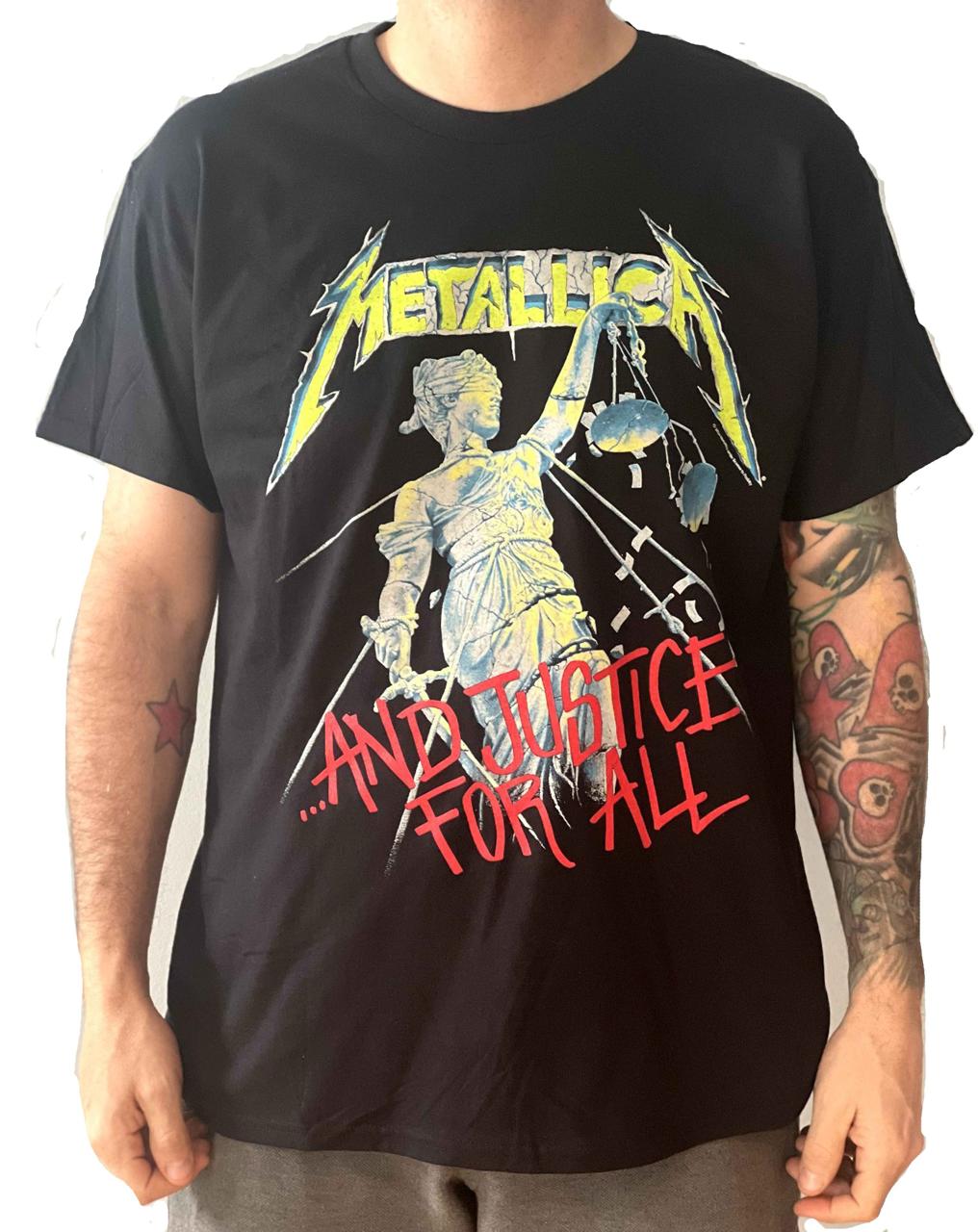 Metallica And Justice For All Unisex Premium Oversized Men's T