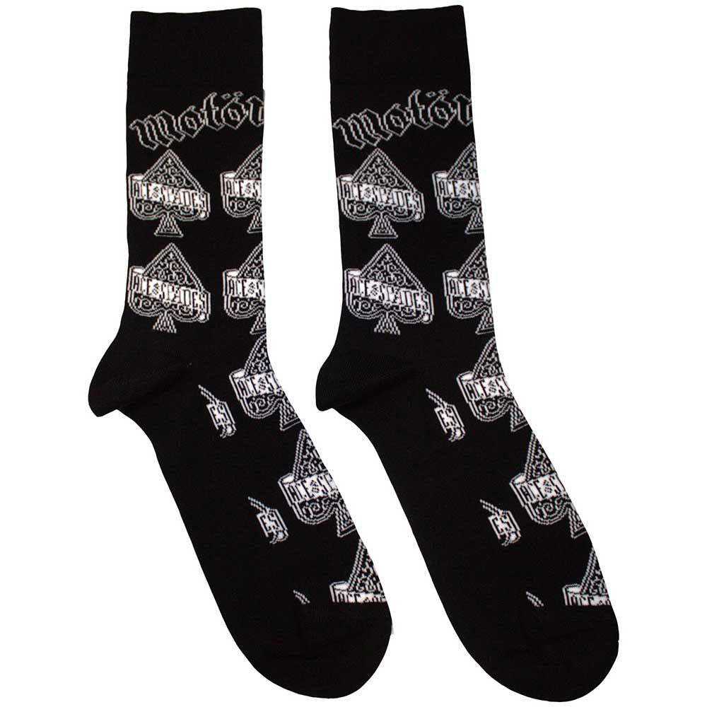 Motorhead Unisex Ankle Socks: Ace Of Spades Repeat (Black) (UK Size 4 - 7)