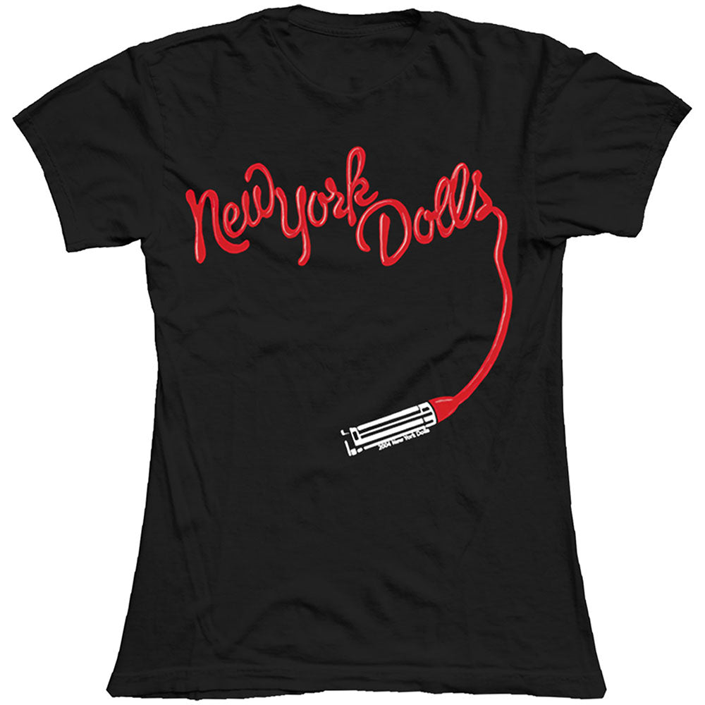 New York Dolls Ladies T-Shirt: Lipstick Logo