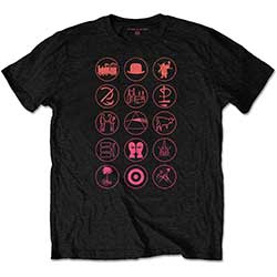 Pink Floyd Unisex T-Shirt: Symbols (Back Print)