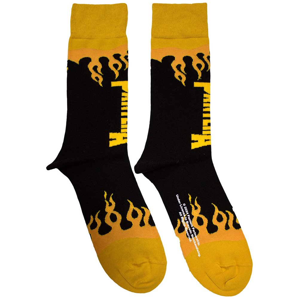 Pantera Unisex Ankle Socks: Flame