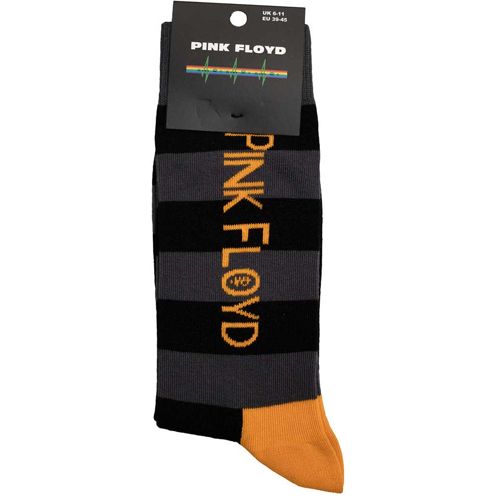Pink Floyd Unisex Ankle Socks: Orange Logo (UK Size 6 - 11)
