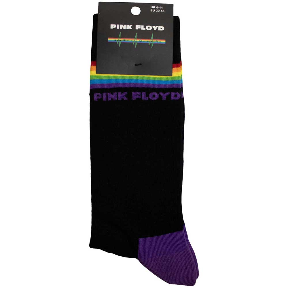 Pink Floyd Unisex Ankle Socks: Prism Stripes (UK Size 6 - 11)