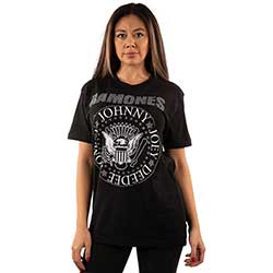Ramones Unisex Embellished T-Shirt: Presidential Seal (Diamante)