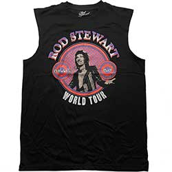 Rod Stewart Unisex Vest T-Shirt: World Tour