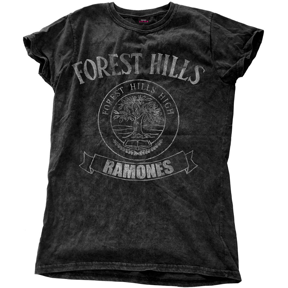 Ramones Ladies T-Shirt: Forest Hills Vintage (Wash Collection)