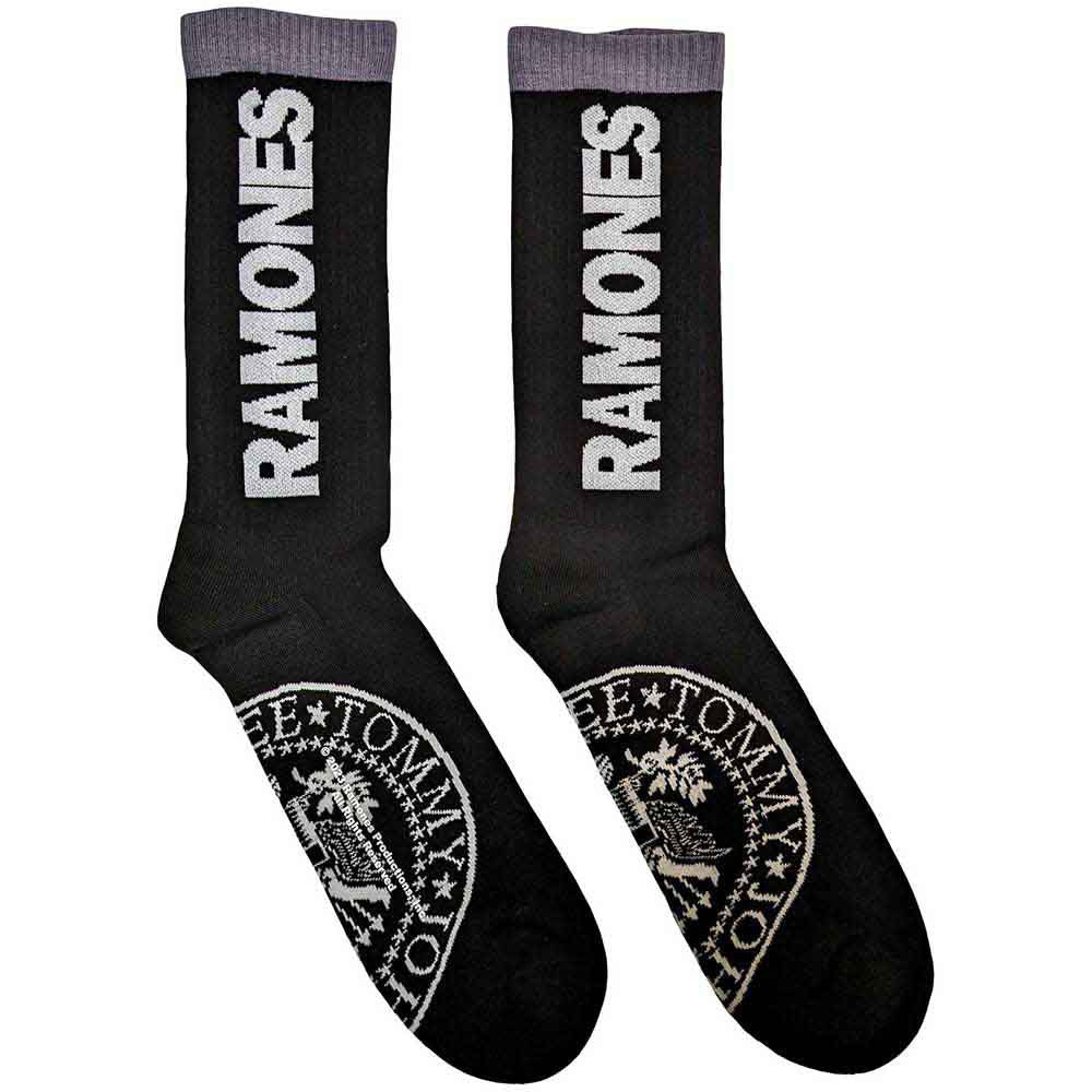 Ramones Unisex Terry Socks: Presidential Seal (Black) (UK Size 4 - 7)