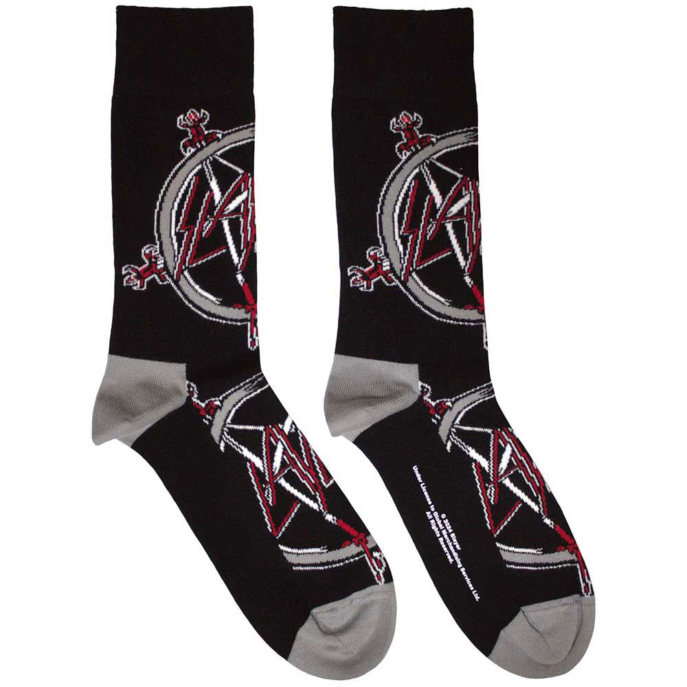 Slayer Unisex Ankle Socks: Pentagram (Black) (UK Size 4 - 7)