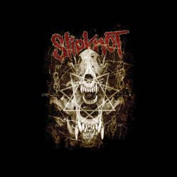 Slipknot Unisex Zipped Hoodie: Skull Teeth (Back Print)