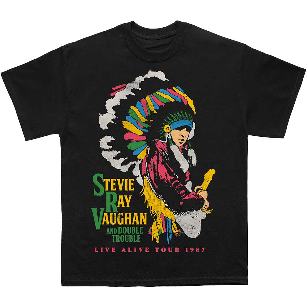 Stevie Ray Vaughan Unisex T-Shirt: Double Trouble