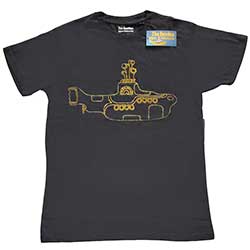 The Beatles Unisex Embellished T-Shirt: Yellow Submarine (Diamante)