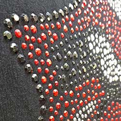 The Rolling Stones Unisex Embellished T-Shirt: Classic Tongue (Diamante)