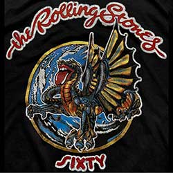 The Rolling Stones Unisex T-Shirt: Sixty Dragon Globe (Foiled)