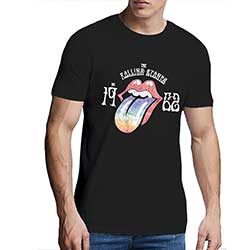 The Rolling Stones Unisex Hi-Build T-Shirt: Sixty Rainbow Tongue '62 (Puff Print)