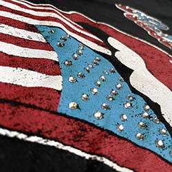 The Rolling Stones Unisex Embellished T-Shirt: USA Tongue (Diamante)