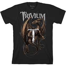 Trivium Unisex T-Shirt: Perched Dragon (Back Print)