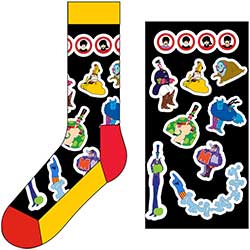 The Beatles Unisex Ankle Socks: Portholes & Characters (UK Size 7 - 11)