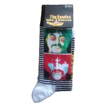 The Beatles Unisex Ankle Socks: Yellow Submarine Sea of Science Faces Colour (UK Size 7 - 11)