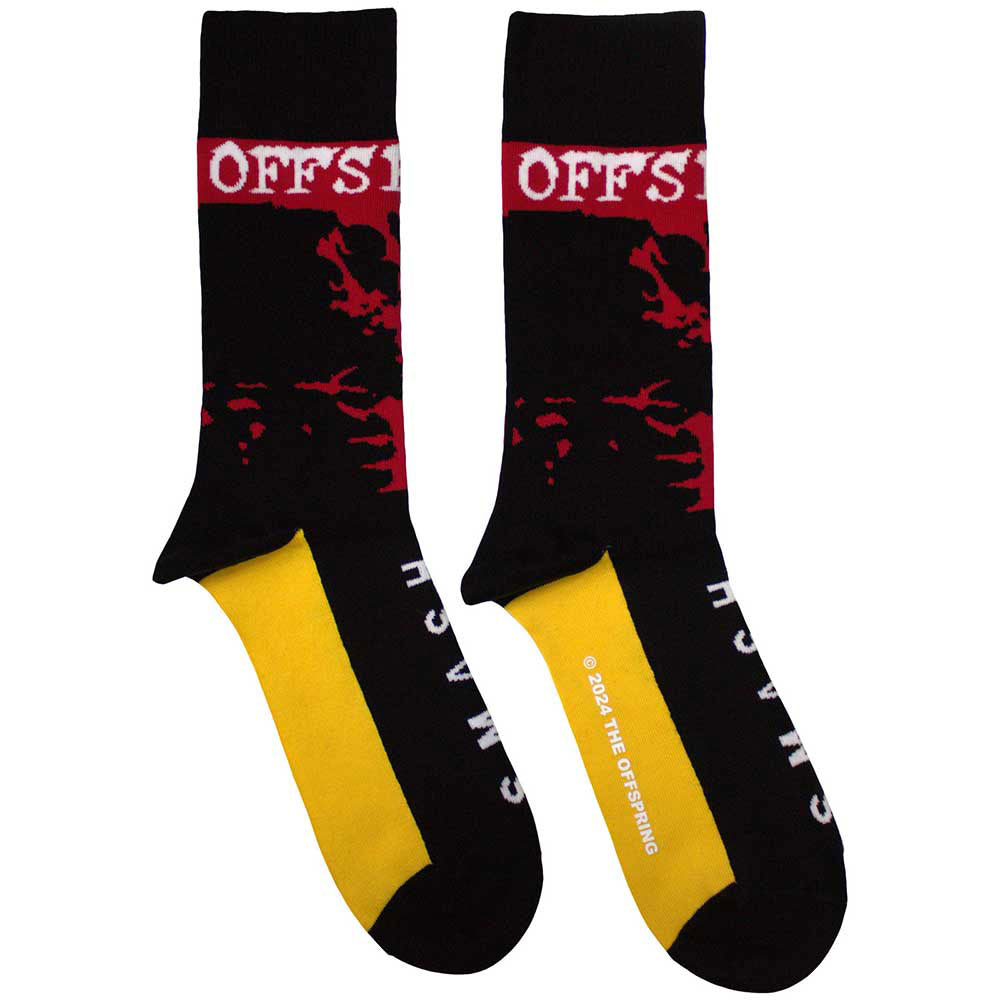 The Offspring Unisex Ankle Socks: Smash (Black) (UK Size 4 - 7)
