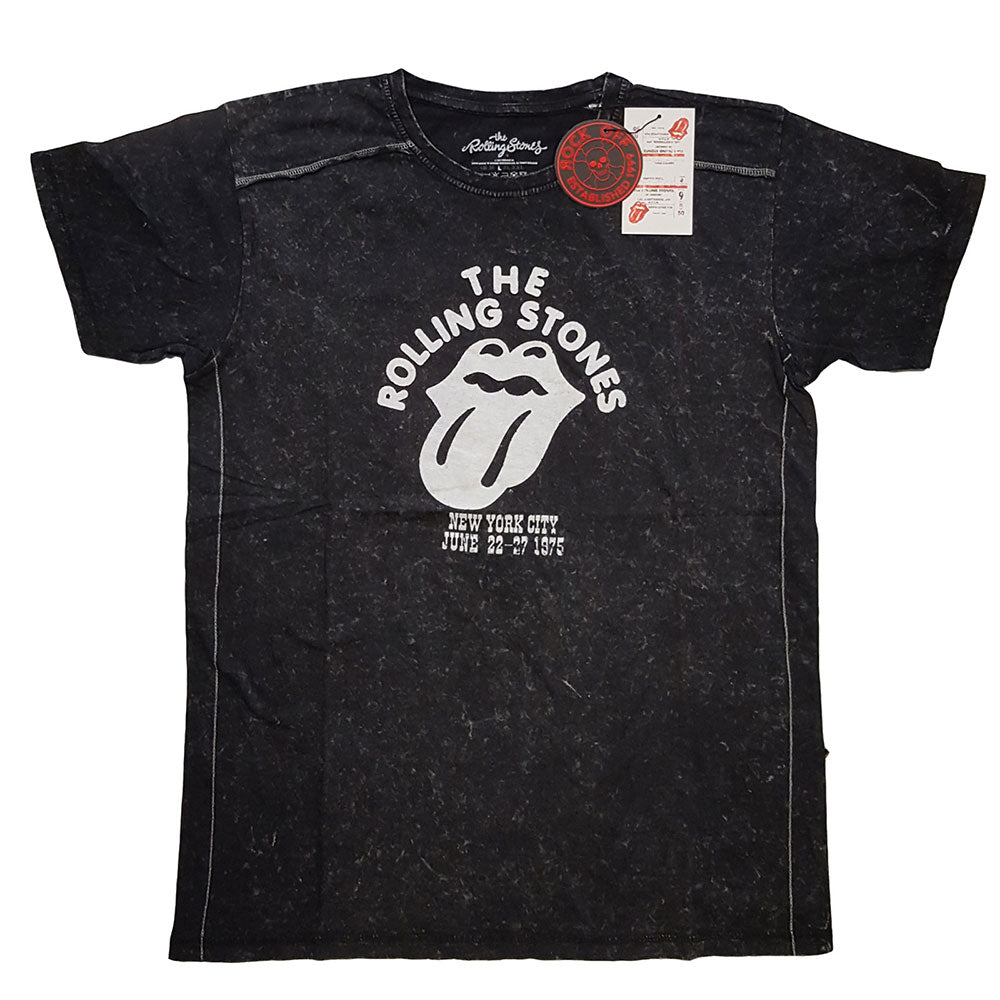 The Rolling Stones Unisex T-Shirt: NYC '75 (Wash Collection)