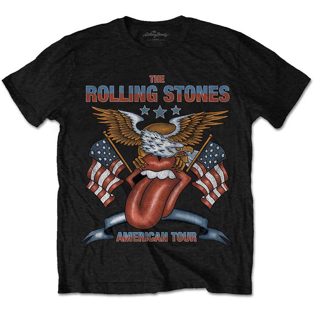 The Rolling Stones Unisex T-Shirt: USA Tour Eagle