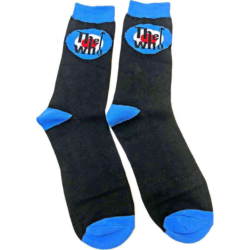 The Who Unisex Ankle Socks: Target Logo (Black) (UK Size 4 - 7)