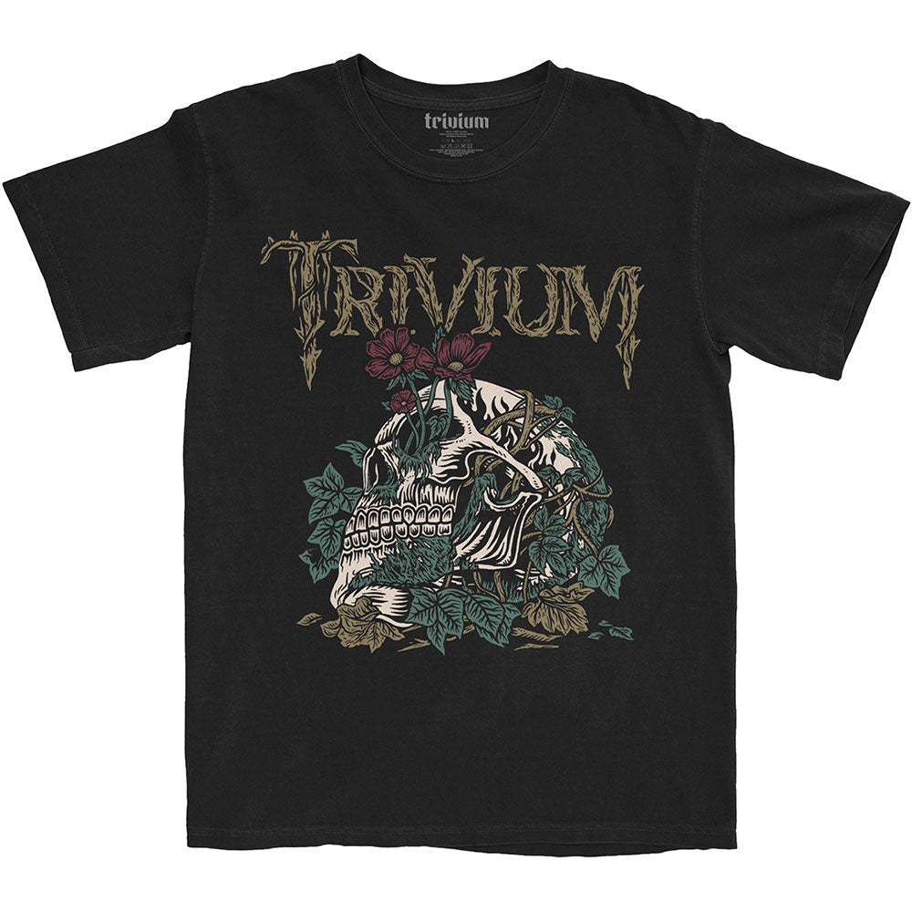 Trivium Unisex T-Shirt: Skelly Flower