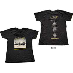 U2 Ladies T-Shirt: I+E Tour Bed Photo (Back Print) (Ex-Tour)