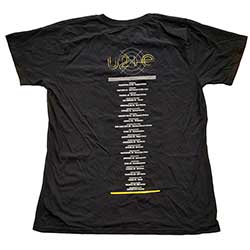 U2 Ladies T-Shirt: I+E Tour Bed Photo (Back Print) (Ex-Tour)