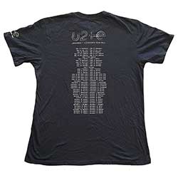 U2 Unisex T-Shirt: I+E Tour 2015 There Is A Light (Back Print) (Ex-Tour)