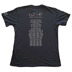 U2 Unisex T-Shirt: I+E Tour 2015 There Is A Light (Back Print) (Ex-Tour)