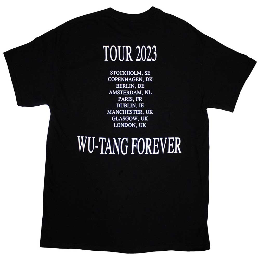 Wu-Tang Clan Unisex T-Shirt: Tour '23 Wu-Tang Forever (Back Print & Ex-Tour)