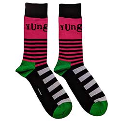 Yungblud Unisex Ankle Socks: Logo & Stripes (UK Size 7 - 11)