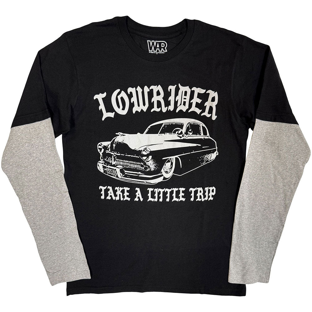 War Unisex Layered Long Sleeve T-Shirt: Low Rider (Black & Grey)